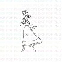 Beauty_and_Beast_011 Outline Svg Dxf Eps Pdf Png, Cricut, Cutting file, Vector, Clipart - Instant Download