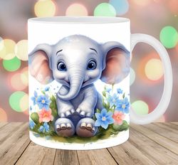 baby elephant mug