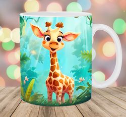Cartoon Baby Giraffe Mug