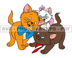 Disney Cat Marie Svg, Kitten Cat Marie Png, Cartoon Customs SVG, EPS, PNG, DXF 174