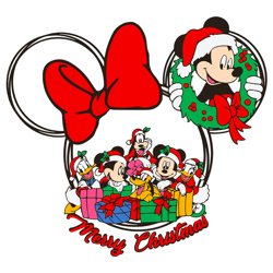 Minnie Merry Christmas Svg, Disney Christmas Svg, Merry Christmas Svg, Christmas Tree Svg File Cut Digital Download