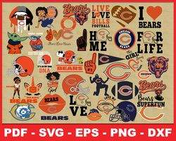 Chicago Bears Svg , Football Team Svg, Cricut, Digital Download ,Team Nfl Svg 56