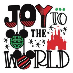Joy To The World Christmas Svg, Disney Christmas Svg, Merry Christmas Svg, Christmas Tree Svg File Cut Digital Download