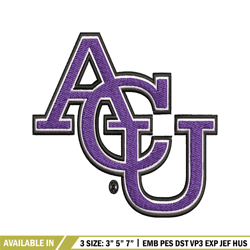 Abilene Christian Univertsity Wildcats embroidery design, logo embroidery, logo Sport, Sport embroidery, NCAA embroidery