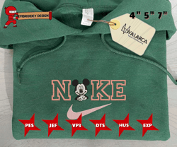 NIKE X Mickey Disney Embroidered Sweatshirt, Brand Custom Embroidered Sweatshirt, Custom Brand Embroidered Crewneck, Brand Custom Embroidered Crewneck, Best-selling Custom Embroidered Sweatshirt