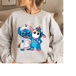 Disney Stitch and Unicorn Cosplay Friends Costume T-shirt, Lilo and Stitch Shirt, Magic Kingdom Shirt, Disneyland Family