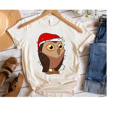 Disney The Owl House Owlbert Christmas Lights T-Shirt, Owl House Christmas Party, Disneyland Xmas Matching Shirt,  Chris