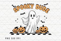 Spooky Dude Ghost Pumpkin Halloween PNG