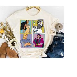 Vintage Disney Pocahontas Characters Retro 90s Shirt, Meeko, Governor Ratcliffe, Captain John Smith Shirt,Disneyland WDW