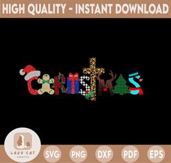Christmas Letters Alphabet, Christmas Letters PNG, Bundle Pack Letters and Numbers PNG, Christmas, PNG Design Download