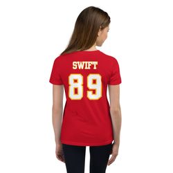 1989 Chiefs Youth Tshirt, Taylor's Version, Football Jersey Tshirt, Red and Gold, Kansas City, Kingdom