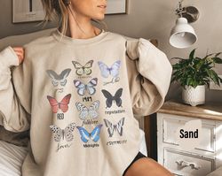 Butterfly Sweatshirt and Hoodie, 2023 Butterfly Shirt, Cute Trendy Butterfly Gift for Fan, Trendy Sweatshirt, Gift for h