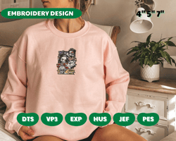 ANIME INSPIRED EMBROIDERED SWEATSHIRT | ANIME EMBROIDERED SWEATSHIRT, Embroidery Machine Files, Digital Download