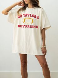 Go Taylors Boyfriend Sweatshirt Funny TS Inspired Crewneck Football Shirt KC Football Shirt