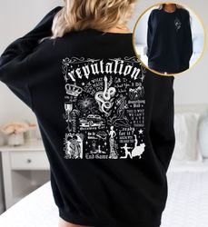 Reputation Album Sweatshirt, Reputation Shirt, Taylor Swiftie Merch Shirt, Pocket-Back Sweatshirts, Unisex Sweatshirts,