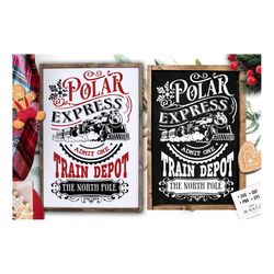 Polar express train svg,  polar express, polar train svg,  Christmas express svg, Farmhouse Christmas poster svg,