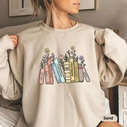 Albums as Books Sweatshirt for Music Lover Sweatshirt Music Lover Gift