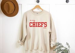 In my Chiefs era sweatshirt, Swiftie shirt, Chief and Taylor, Gift for Swiftie