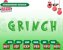 Christmas Embroidery Designs, Christmas Alphabet Embroidery Files, Whoville Embroidery Designs, Christmas Font Embroidery