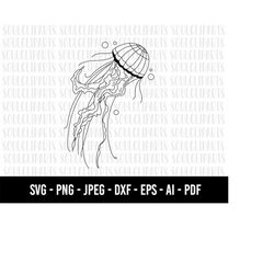 COD167-Jellyfish svg, Animal SVG, svg, png, dxf, jpeg, Digital Download, Cut File, Cricut, Silhouette, Glowforge, Svg fi