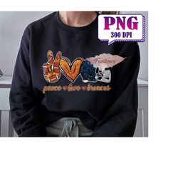 Peace Love Football PNG, Football Love Png, Football Shirt, PNG Sublimation, Game Day PNG, T-shirt Designs