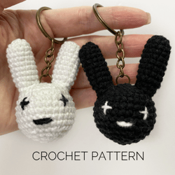 Bad Bunny Keychain Crochet Pattern
