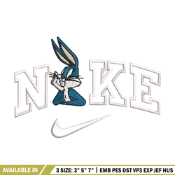 Bunny nike embroidery design, Cartoon embroidery, Embroidery file, Embroidery shirt, Emb design, Digital download