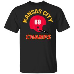 Retro Kansas City Football Helmet Vintage KC 69 Champs TShirt
