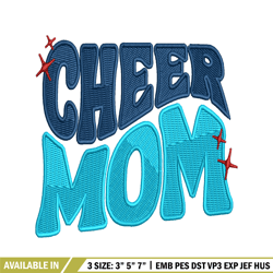 Cheer mom Logo embroidery design, Cheer mom Logo embroidery, embroidery file, logo design, logo shirt, Digital download