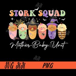 Stork Squad Mother Baby Unit PNG, Halloween Mother Baby Nurse PNG