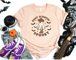 Boot Scootin Spooky Shirt,Halloween Shirt ,Cowboy Ghost Shirt,Western Halloween Shirt, Cute Spooky Shirt, Halloween Gift