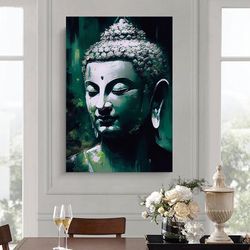 Buddha Print Wall Art, Asian Wall Art, Buddha Wall Art, Buddha Canvas Print, Buddha Poster, Living Room Home Decoration-