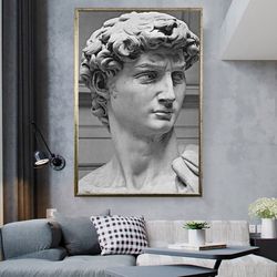 canvas wall art, , abstract canvas print, statue of david canvas decor, home decor wall art, canvas art, italy landscape