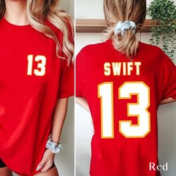 Swift Chiefs Jersey, 13 Swift Jersey, Taylor Kansas City Chiefs Jersey, 13 Kansas City Jersey, Taylor Chiefs Shirt, Kelc