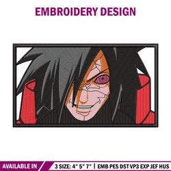 Madara box embroidery design, Naruto embroidery, Anime design, Embroidery shirt, Embroidery file, Digital download