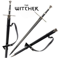 The Witcher Sword - Swords of Geralt of Rivia - Great Sword and Feline Sword - Griffin Silver Sword - Engraved Sword -