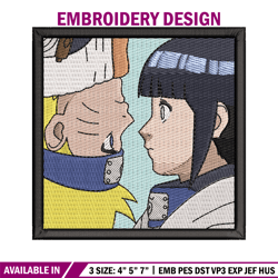 Naruto x hinata embroidery design, Naruto embroidery, Anime design, Embroidery shirt, Embroidery file, Digital download