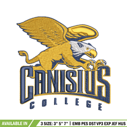 Canisius Golden Griffins embroidery design, Canisius Golden Griffins embroidery, Sport embroidery, NCAA embroidery.