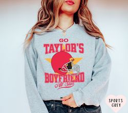 Go Taylors Boyfriend Shirt Funny TS Inspired Shirt Football Shirt KC Football Shirt