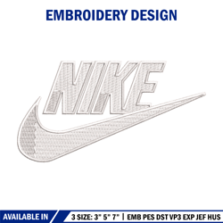 Nike simple embroidery design, Nike embroidery, Nike design, Embroidery file,Embroidery shirt, Digital download