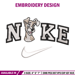 Nike white dog embroidery design, Dog embroidery, Nike design, Embroidery shirt, Embroidery file, Digital download