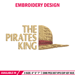 Priates king embroidery design, One piece embroidery, Anime design, Embroidery file, Embroidery shirt, Digital download