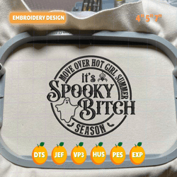 Spooky Halloween Embroidery Machine File, Spooky Bitch Embroidery Design, Hello Spooky Embroidery Design