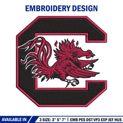 South Carolina Gamecocks embroidery design, South Carolina Gamecocks embroidery, logo Sport embroidery, NCAA embroidery.