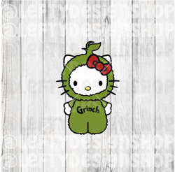 Grinch | Hello Kitty | Christmas | SVG | PNG | Instant Download