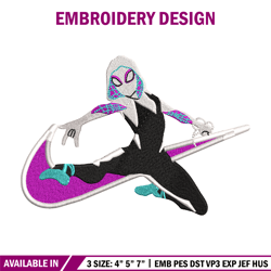 Superhero Nike embroidery design, Nike Spiderwen embroidery, Nike design, movie design, logo shirt, Digital download