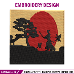 Swordsman moon embroidery design, Swordsman embroidery, embroidery file, Picture design, logo shirt, Digital download.