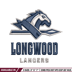 Longwood Lancers embroidery design, Longwood Lancers embroidery, logo Sport embroidery, NCAA embroidery.