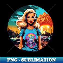PNG Digital Download - Sublimation Girl Design - Barbenheimer 2023 Collection