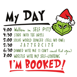 My Day Grinch SVG, The Grinch Svg, Grinch Christmas Svg, Grinch Face Svg Digital Download
